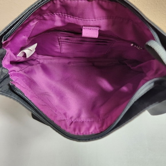 Baggallini Womens Snap It Dark Gray Nylon Travel Crossbody - Picture 8 of 12